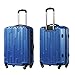 Coolife® 3 Piece Luggage Suitcase Hardside Spinner set with TSA 20 inch 24 inch 28 inch Carried on Trunk(blue)