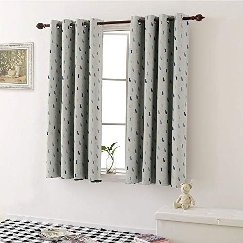 Irene Rossetti ホームデコ グロメットカーテン背景幕 カラフル 子供 ハンドプリント かわいいチームワーク 子供 楽しいゲーム イラストプリント 断熱 部屋を暗くするウィンドウシェード マルチ W63 X L72 Inch Robotmea Com