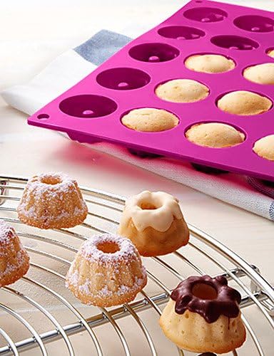 Alan Cav Plateau Gateau Mini Savarin Moule Muffin Petit Gateau Moule De Cuisson En Silicone Amazon Fr Cuisine Maison