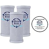 Whirlpool WHEF-WHPCBB Compatible Filter, KleenWater Carbon Block Water Filters, Chlorine Sulfur Chemical Removal Cartridges 3 Pack, WHKF-DWHBB Replacement O-ring Qty 1