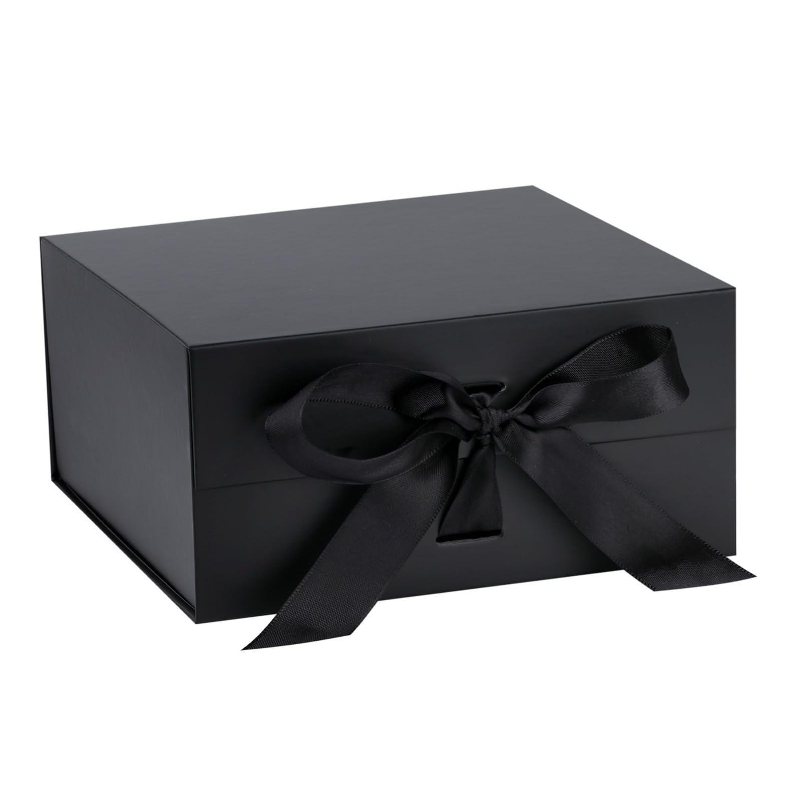 Photo 1 of OEMVALATY Black Gift Box,6x6x3 Inches Gift Boxes with Lids for Presents with Magnetic Closure and Ribbon for Wedding,Storage,Birthday
