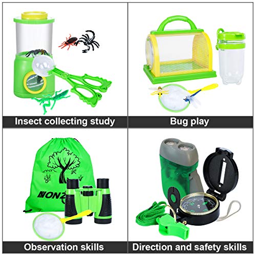 image for NONZERS Explorer Kit 14pcs, Kids outdoor adventure kits, Bug Catcher S