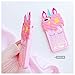 Mulafnxal Quicksand Unicorn Case for iPhone X 10,Soft Silicone 3D Cartoon Animal Cover,Kids Girls Cute Cool Bling Glitter Rubber Kawaii Character Fashion Cases Skin Protective Protector for iPhoneX