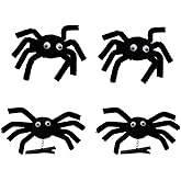 YTAONS Spider Hair Clips for Women Girls, Spring Spider Barrettes Hairpins Halloween Hair Accessories 4pcs (Black)