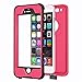 ImpactStrong Compatible with iPhone 6 Plus Waterproof Case [Fingerprint ID Compatible] Slim Full Body Protection - Pink