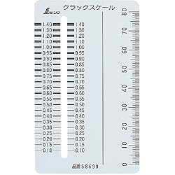 Shinwa Sokutei 58699 Crack Scale Card Type