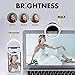 Selfie Ring Light for Camera, 2 Pack Rechargeable Selfie 36 LED Light for iPhone Sumsang Ipad Smartphone Photography Phones, Black & White
