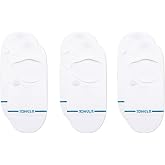 Stance Icon Classic Casual No Show Socks 3-Pack | Deep Heel Pockets, Anti Slip Grip, Targeted Cushioning for Comfort, Arch Support