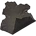 Black Genuine Leather Hides - Full Skins - Goatskin Material - Textured Finish - Craft DIY Projects - Soft Thin Sewing Material - Upholstery Fabric - 4 sq ft - 24¨x 22¨at Longest and widest