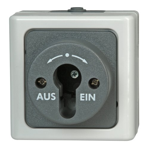 Kopp Electric - Gehäuse für Schlüssel-Schalter, Farbe: grau