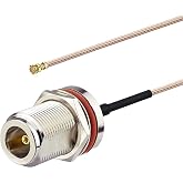 Superbat wlaniot N Type Female Pigtail Cable (6" RG178 for PCI WiFi Card Wireless Router Gateway External Antenna etc.