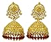 Banithani 18K Goldplated Ethnic Traditional Jhumka Earring Women Wedding Jewelry