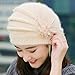 AutumnFall Fashion Womens Flower Knit Crochet Beanie Hat Winter Warm Cap Beret (Beige)