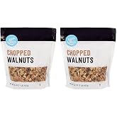 Amazon Brand - Happy Belly Chopped Walnuts, 16 ounce (Pack of 2)