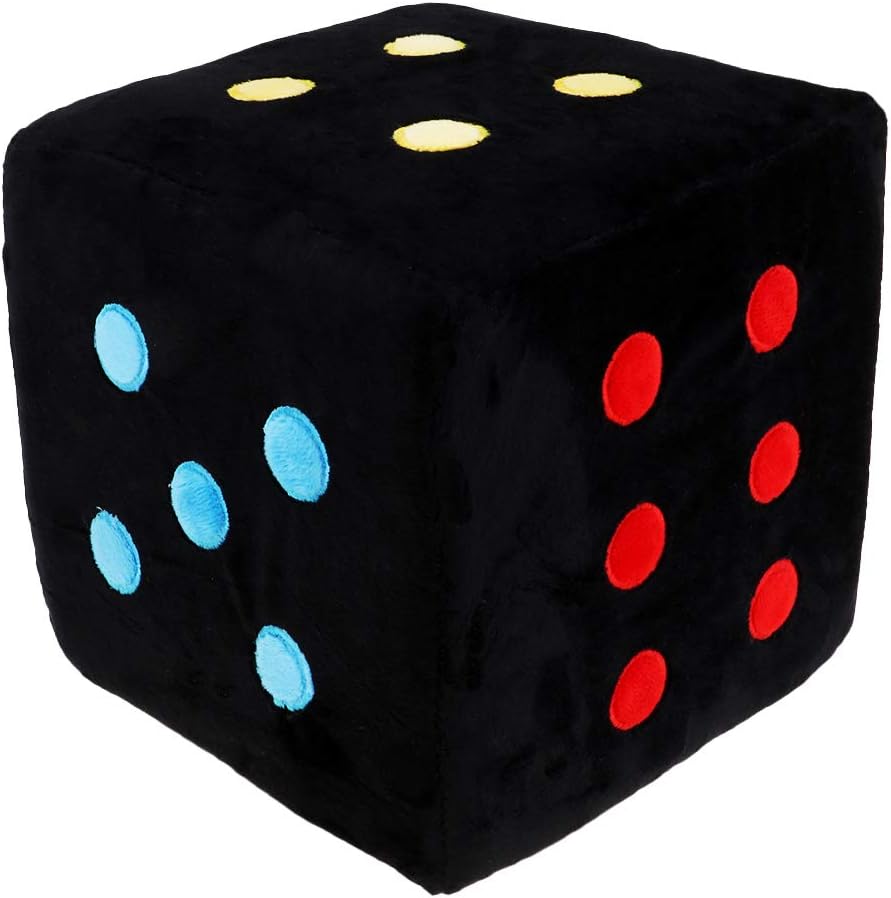 Hellery Learning Resources Foam Dice Stuffed Toys Black, 20cm Amazon