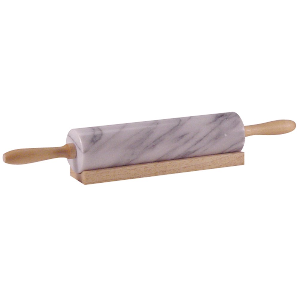Marble Rolling Pin with Wooden Stand Marbel Rolling Pin