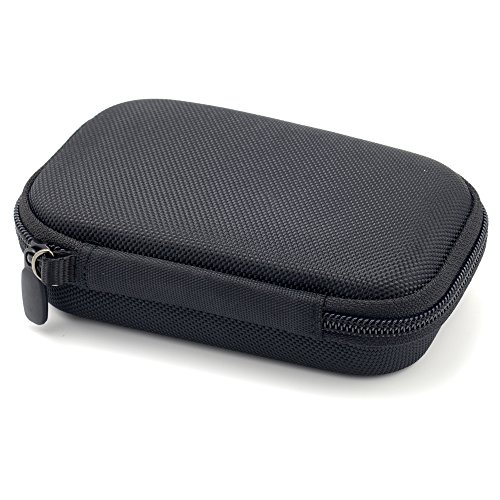 WGear Feature Designed Semi-Hard Case for RAVPower Portable Chargers 16750 RAVPower 16750mAh External Battery Pack, mesh Pocket for Cable, Fastening Elastic Strap, Wrist Strap (Ballastic Black)