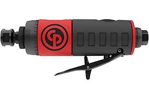 Chicago Pneumatic CP7411 - Air Die Grinder Tool, Welder, Woodworking, Automotive Car Detailing, Stainless Steel Polisher, Heavy Duty, Straight, 1/4 Inch (6 mm), 0.56 HP / 420 W - 22000 RPM