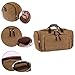 Duffle Bag 20.8'' Large Canvas Travel Tote Luggage Men's Weekender Travel Duffle Bag(khaki)