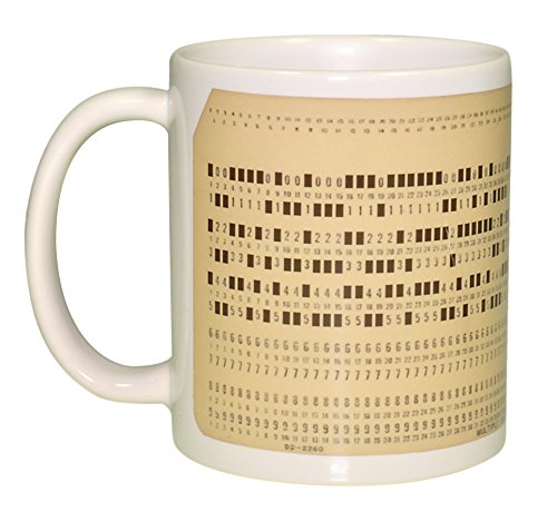 Computer Punch Card Coffee or Tea Mug