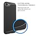 iPhone 7 Case, LUVVITT [Sleek Armor] Slim Shock Absorbing Flexible Back Cover TPU Rubber Case for Apple iPhone 7 - Black