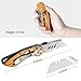 Professional Box Cutter Folding Utility Knife, E-PRANCE Pocket Carpet Knife with 14 Replaceable SK5 Stainless Steel Blades, Easy Release Button, Quick Change and Locking Razor Knife (Gold-Black)