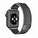 OROBAY Compatible with Apple Watch Band 38mm 40mm, Stainless Steel Milanese Loop with Magnetic Closure Replacement Band Compatible with Apple Watch Series 4 Series 3 Series 2 Series 1, Space Gray