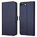 iPhone 8 Plus case iPhone 7 Plus case ZOVER Genuine Leather Case Wallet Cover with Kickstand Feature Card Slots & ID Holder and Magnetic Closure for iPhone 7 Plus iPhone 8 Plus Navy Blue