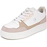 Nautica Women’s Lace-Up Platform Fashion Sneakers – Low-Top Casual Walking & Tennis Shoes