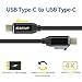 USB-C to USB-C Cable, Steanum 6.6ft/2m Fast Charge and PD USB Type C to Type C 3.1 Gen 2 Braided Cord for New MacBook, Galaxy Note 8 & S8, Huawei Mate 10, Google Pixel,XL, Nexus 5X 6P and More (Black)