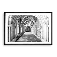 Framed Canvas Wall Art Rock and Corridor Canvas Prints Home Artwork Decoration for Living Room,Bedroom - 16x24 inches