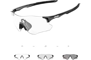 KAPVOE Photochromic Running Sunglasses Men Clear Cycling Glasses Women Sports Mountain Bike Youth Baseball Golf