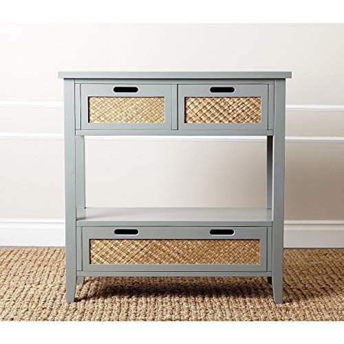 Honey Hill Antique Steel Blue Console Sofa Table Modern Contemporary Nautical Coastal