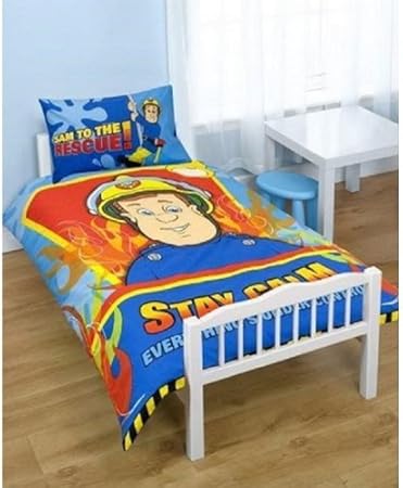 fireman sam cot bed duvet set