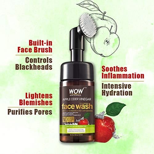 wow skin science wow apple cider vinegar foaming face wash cleanser