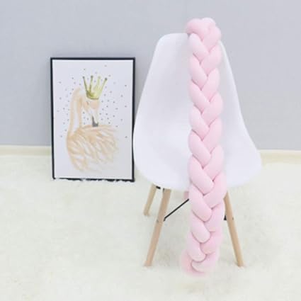 Levoberg Tour De Lit Tresse Bebe En Velours Tour De Lit Bebe Parc Choc Coussin Serpent Berceau Fille Garcon 1m Rose Amazon Fr Bebes Puericulture