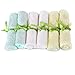 Brooklyn Bamboo Baby Washcloth / Wipes 6 Pack Organic, SOFT, Larger 10