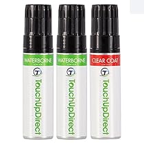 TouchUpDirect 2015 Kawasaki Ninja 650 Exact-Match Motorcycle Touch-Up Paint - KAW009 Pearl Flat Stardust White Tricoat - 0.5 oz. Jar - Essential Package