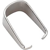 THREENEST 50PCS 304 Stainless Steel Pinch Bails for Pendant Charms, Snap Open Clips Bail, Connector Metal Clasps Findings Supplies for Necklace Bracelet Jewelry Making [6x12mm]