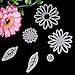 Delight eShop 6pcs Flowers Leaves Metal Cutting Dies Stencils Set For DIY Scrapbooking Photo Album Paper Card