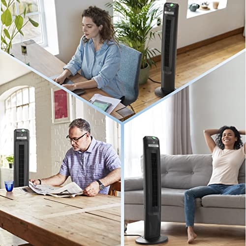 Lasko Portable Electric 42" Oscillating 12Speed EcoQuiet DC Motor