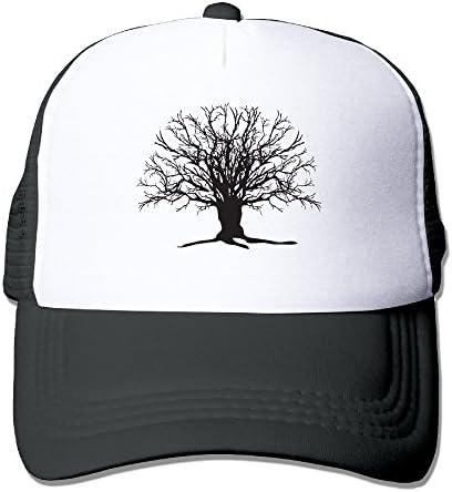 Creepy Tree Silhouette Art Trucker Hat Snapback Cap