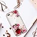 ACKETBOX iPhone 8 Plus Case/iPhone 6s Plus Case/iPhone 6 Plus Case/iPhone 7 Plus Case Floral Design PC Case and TPU Cover Full Body Protective Cover for iPhone 8/7/6s/6 Plus
