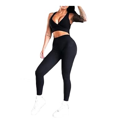 gym dress for ladies in nepal Hotexy Womens Workout 2 Pieces Seamless High Waisted emerald green Dress