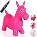Runyuan Inflatable Jumping Pink Horse for Kids Ride-on Bouncy Animal Including Pump-Space Hopper Birthday Party Toy-Best Gift