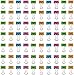 TKOnline Smiling Binder Clips,19mm,Assorted Colors, 72 Clips Binder Clips Office Clips Color Binder Clip in Clips Office Products Assorted Colors Office Binder Binder Clips Assorted