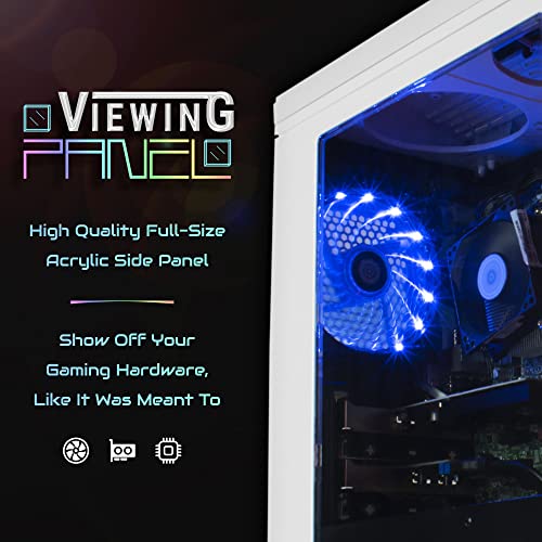 Periphio Portal Gaming PC Desktop Computer Tower, Intel Quad Core i5 3.2GHz, 16GB RAM, 120GB SSD