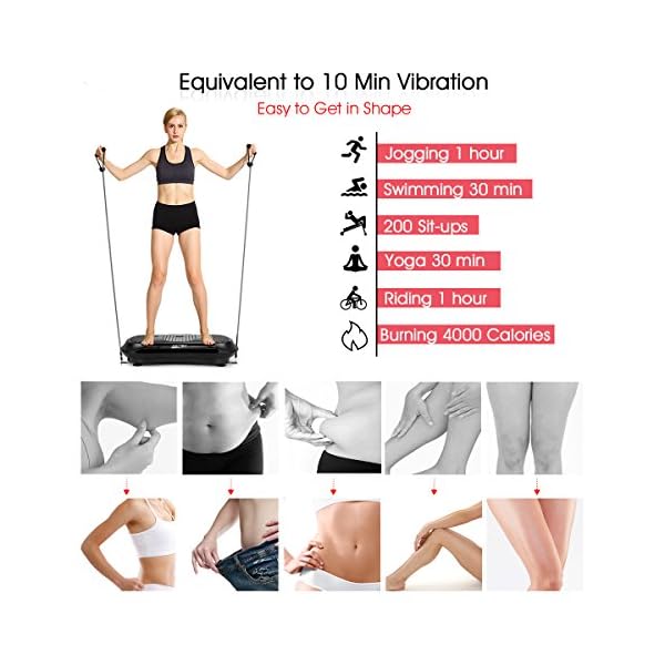 GENKI YD1010BB Ultra Slim Vibration Machine Plate Platform Whole Body