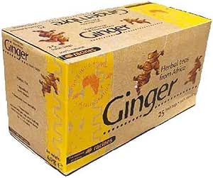 [ INFUSION 100% JENGIBRE ] Set de 2 cajas de infusión con jengibre 100% natural | La magia del rizoma del jengibre! | 2 x 25 sobres de 1.6g