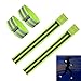 Hi Reflective Visibility Safety Belt Elastic Ankle Bands Armbands Wristband Sweatband Wrist Wrap Leg Strap Belt Reflective Fabric Tape Sports Brace for Walking Jogging Running